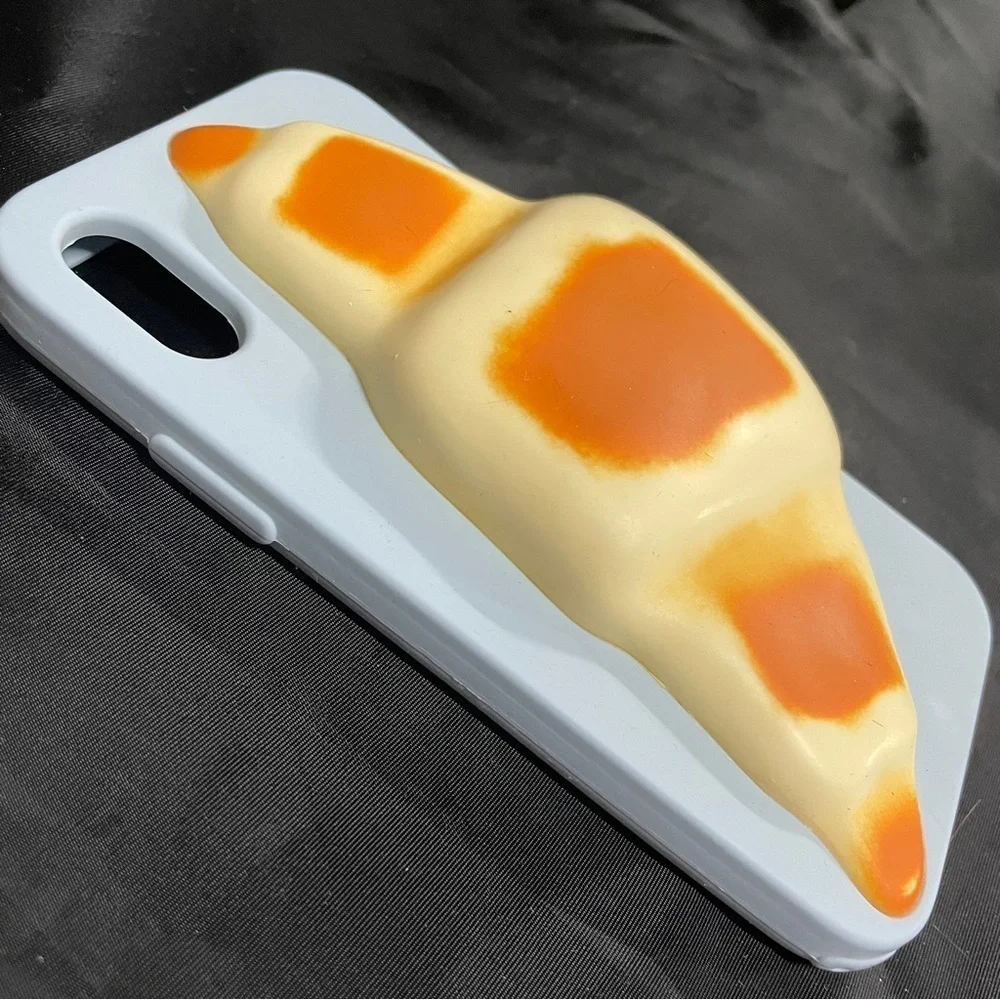 BAN.DŌ Croissant 3D phone Cover/case light blue, FUN novelty
